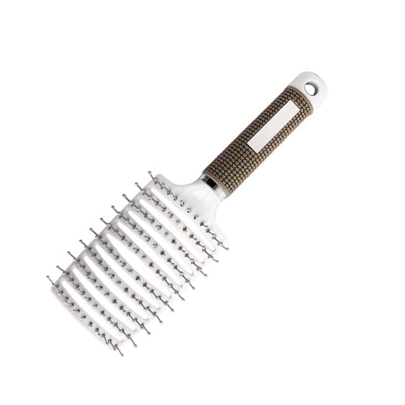 Curved Vented Detangling Hair Brush with Round Glazed Teeth for Curly, Detangling, Wavy Hair - Ergonomic Design with Magnet Suspend Hole - Professional Styling Tool for Curly, Detangling Hair image 5