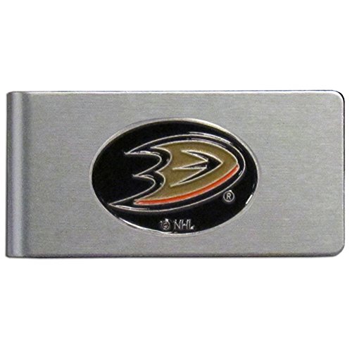NHL Siskiyou Sports Mens Anaheim Ducks Brushed Metal Money Clip One Size Team Color