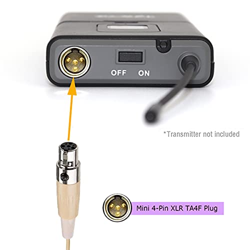 Microphone double supra-auriculaire cardioïde condensateur XLR TA4F