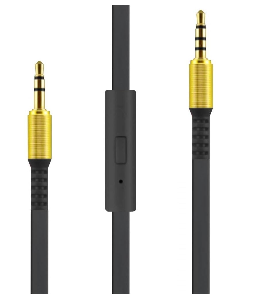 REDWIND Nylon Braided Wire 24K Gold Plated 3.5mm Aux Cable in-Line Mic Male to Male Audio Cable, Call Remote Control Support All Smartphone, Car Stereo, Headphone, Home Theater, & All Devices-image-16