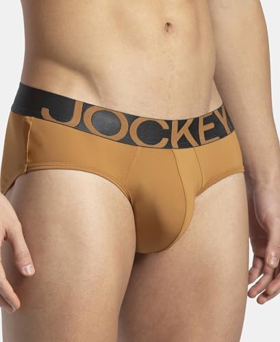 Image of Jockey IC27 Men's Tactel Microfiber Elastane Stretch Solid Brief with Moisture Move Treatment