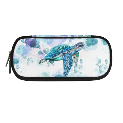 Image of Sea Turtle Pencil Cases for Adults Kids Pen Bag School Pencil Pouch Pen Holder Portable Pen Case Storage Pouches Travel Gifts Office Supplies