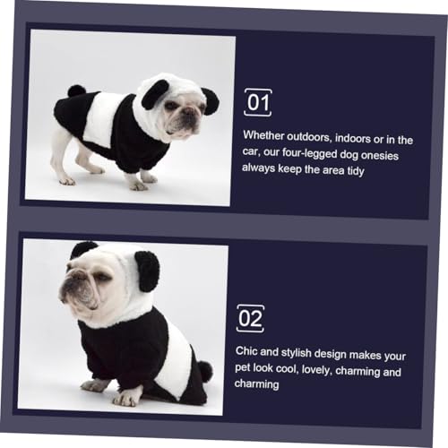 Disfraz de Panda para Perro Talla Mediana miniatura 5