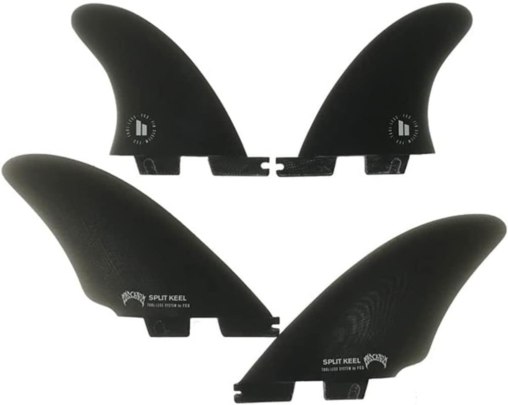 FCS 2 MB PG Split Keel Quad-Fin Set Smoke M Multicolor