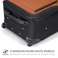 Travel Select Amsterdam Softside Expandable Luggage with Rolling Wheels, Orange, 4-Piece Set (15/21/25/29) — image 8