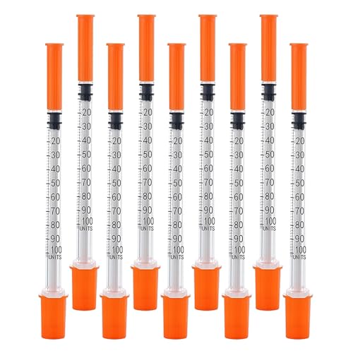 100PACK 1ML Syringe with 30G 1/2