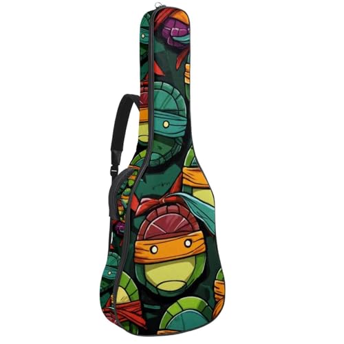 Housse de guitare acoustique à motif tortue étanche 109 cm
