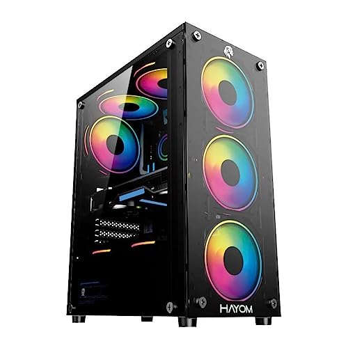 Gabinete Gamer Hayom GB1729 - Lateral em Vidro Temperado - USB 3.0-4 Coolers Inclusos