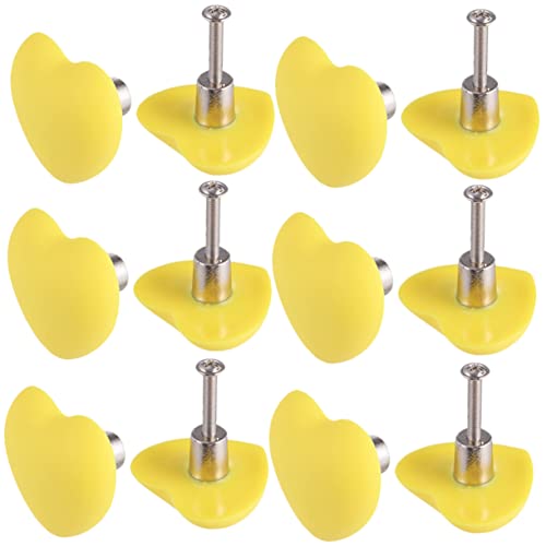 LckCryspho 引き出し取っ手 12個セット ハート型 PVCソフトタッチ ? ワードローブキャビネット対応 耐久設計 簡単取り付け