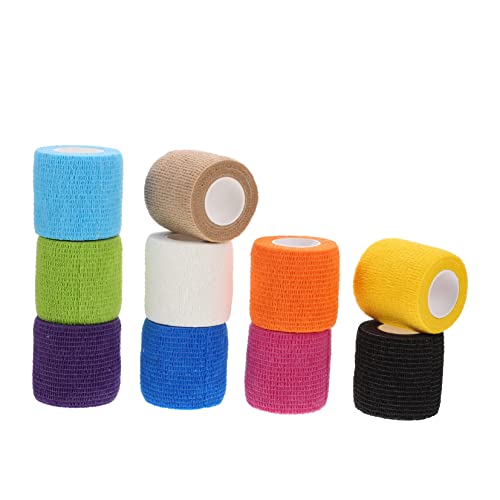 BESPORTBLE Ataduras Elásticas Ataduras De Fita Ao Ar Livre Ataduras De Envoltório Elástico 10 Rolos
