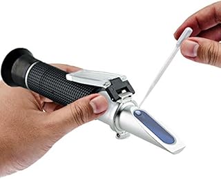 JOR Refractometer, Dual-Range Scale Device to Measure Salinity and Specific Gravity of Saltwater Aquarium and Reef Tank, Provides Accurate Reading, No Batteries Required, 1 Set per Piece