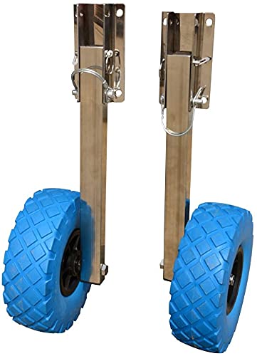 Buy YIYIBYUS Inflatable Boat Aluminum Transom Launching Wheel Boat ...