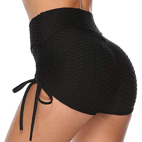 Famulily Women's High Waist Yoga Shorts Cover