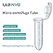 LABINVO 2ml Sterile Microcentrifuge Tubes with Safe-Lock Cap, Pack of 500, Max.RCF15000×G Round Bottom Centrifuge Tubes, PP Material, Molded Graduation 10.3x40.5mm, IN-MT20A