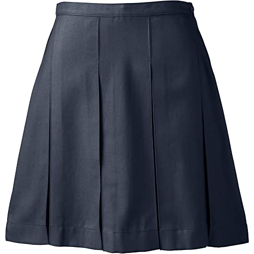 Lands' End School Uniform Women's Solid Box Pleat Skirt Above Knee2