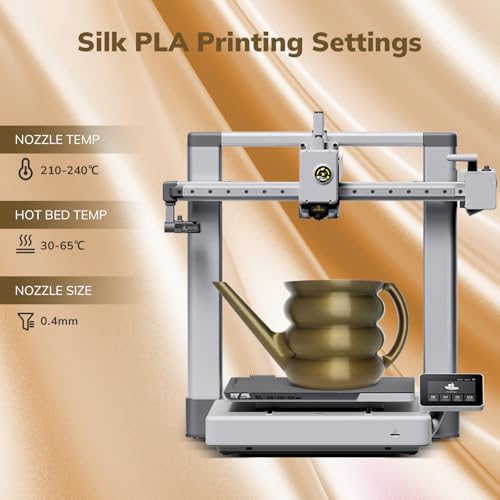 Image of AMOLEN PLA Filament 1.75mm,Silk Pla Aged Brass Gradient, 3D Printer Filament 1.75mm for 3D Printing Dimensional Accuracy ±0.02mm for Most 3D Printer 1KG(2.2lbs)