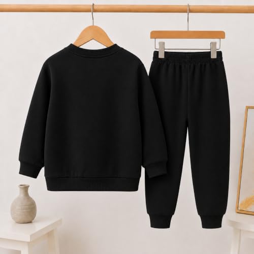 Image of Kids Winter Teddy Fleece Sweatshirt & Jogger Set for Kids Boys Girls