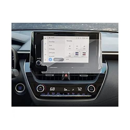 Verre trempé navigation Toyota Corolla FX écran tactile anti-rayures 8 pouces