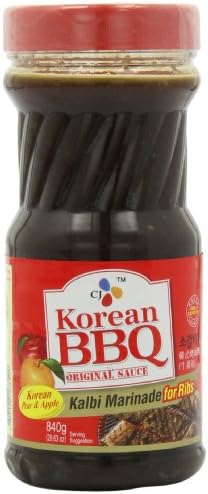 CJ Korean BBQ Sauce, Kalbi, 29.63-Ounce Bottles (Pack of 4)