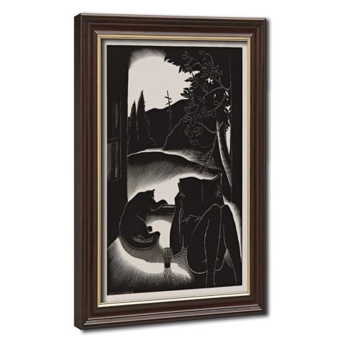 Gravure sur bois Paul Landacre pour une décoration murale de bureau élégante