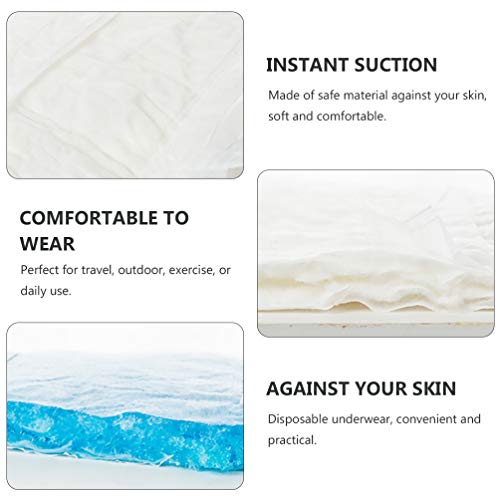 Healifty 3 peças de forro de incontinência de tecido menstrual absorventes longos para noite forros