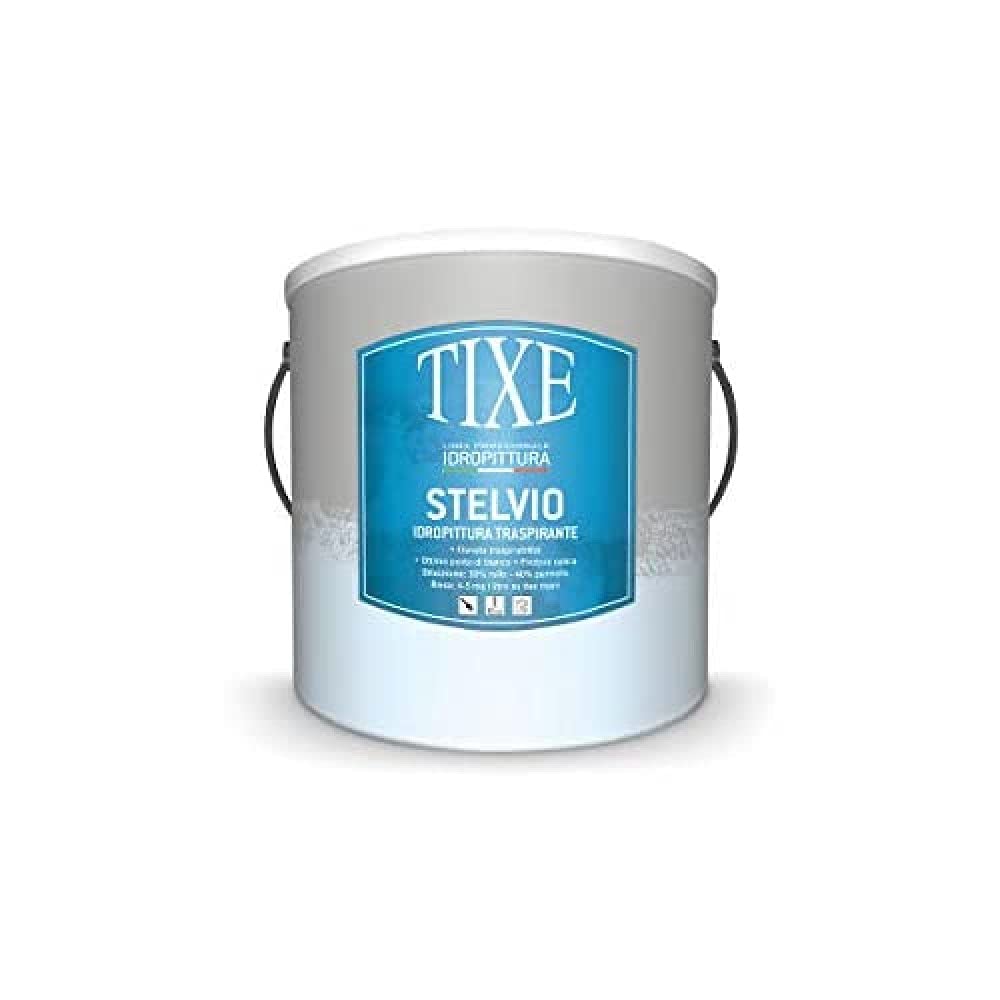 TIXE Idropittura Traspirante – Pittura per Interni Resistente e Traspirante per Pareti, STELVIO 14 LT