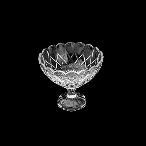 CENTRO DE MESA CRISTAL C/PÉ ANGEL 22x19cm