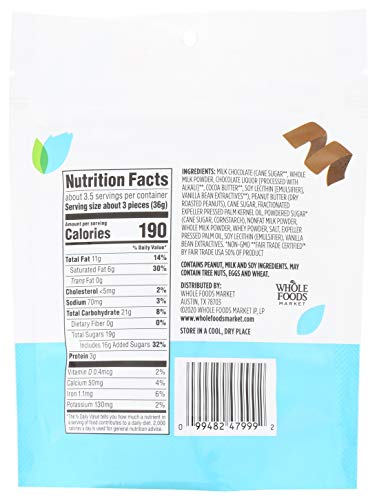 365 By Whole Foods Market, Cups Chocolate Milk Peanut Butter Mini, 4.7 Ounce #TOP1