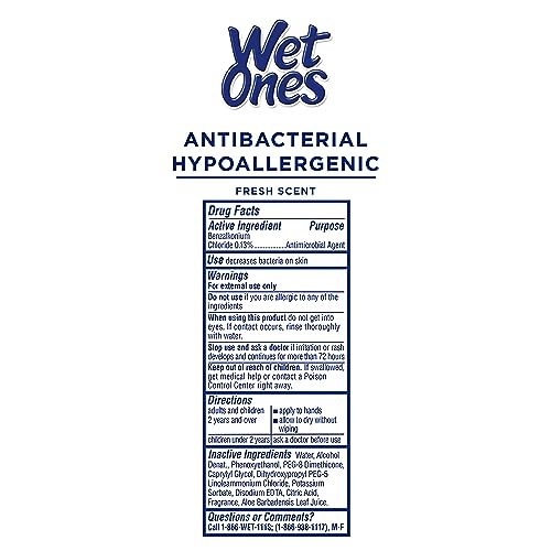 Image of Wet Ones Mixed 13 Piece Bundle of Human & Cat Wet Wipes, Fresh Scent | 10 Packs Antibacterial Hand and Face Wipes, 20ct Plus 3 Packs for Pets Multipurpose Cat Wipes, 50ct