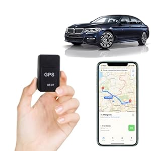 Car GPS Tracker, Magnetic Mini GPS Real Time Car Locator, Anti Theft Tracking Device for Vehicles Cars Trucks kids old people and valuables (Black)