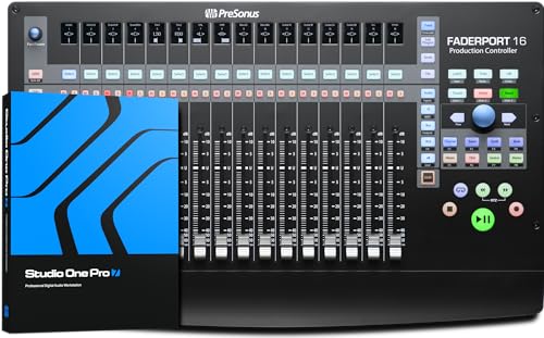 Presonus Faderport 16, 16-Fader DAW Mix Production Controller, with Software Bundle Including Studio...