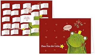 RASW028 -" Fest der Liebe" Adventskalender-Doppelkarte - 12,5 x 18,5 cm mit hochwertigem Kuvert