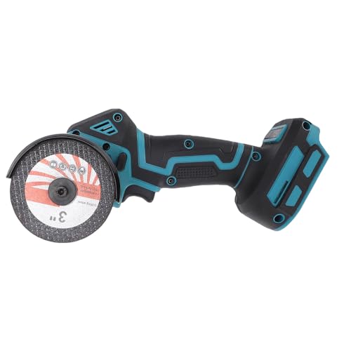 Gugxiom Mini Sierra Circular, Sierra Circular Inalámbrica de 19000 RPM con Protector de Hoja y 2 Cuchillas, Corta Azulejos, Madera, Metal, Plástico, Profundidad Máxima de Corte 23