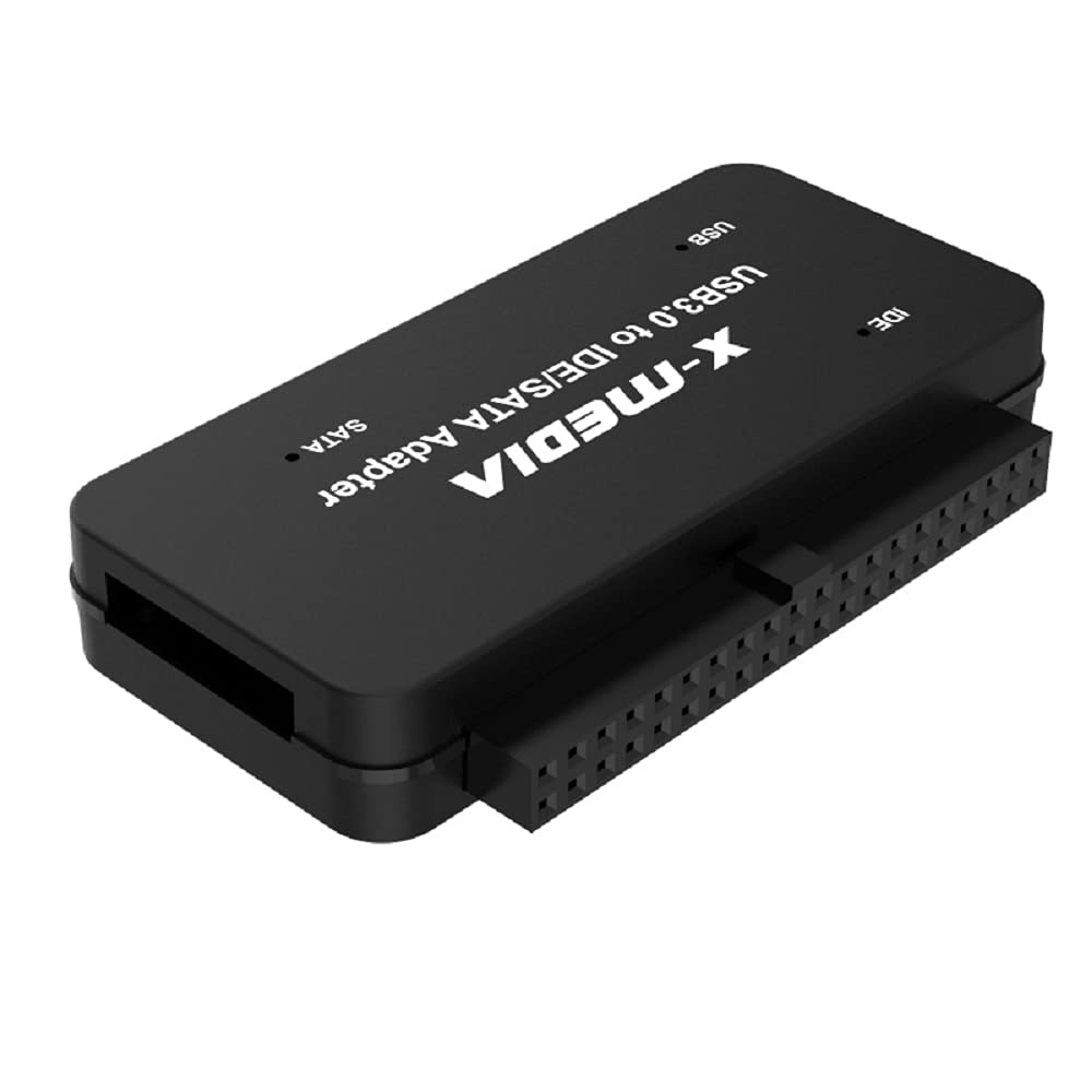 X-MEDIA XM-UB3235S V2 USB 3.0 vers IDE SATA Adaptateur Convertisseur, Lecteur de Disque Dur Externe / Adaptateur - Support 2.5/3.5" HDD/SSD Disque Dur
