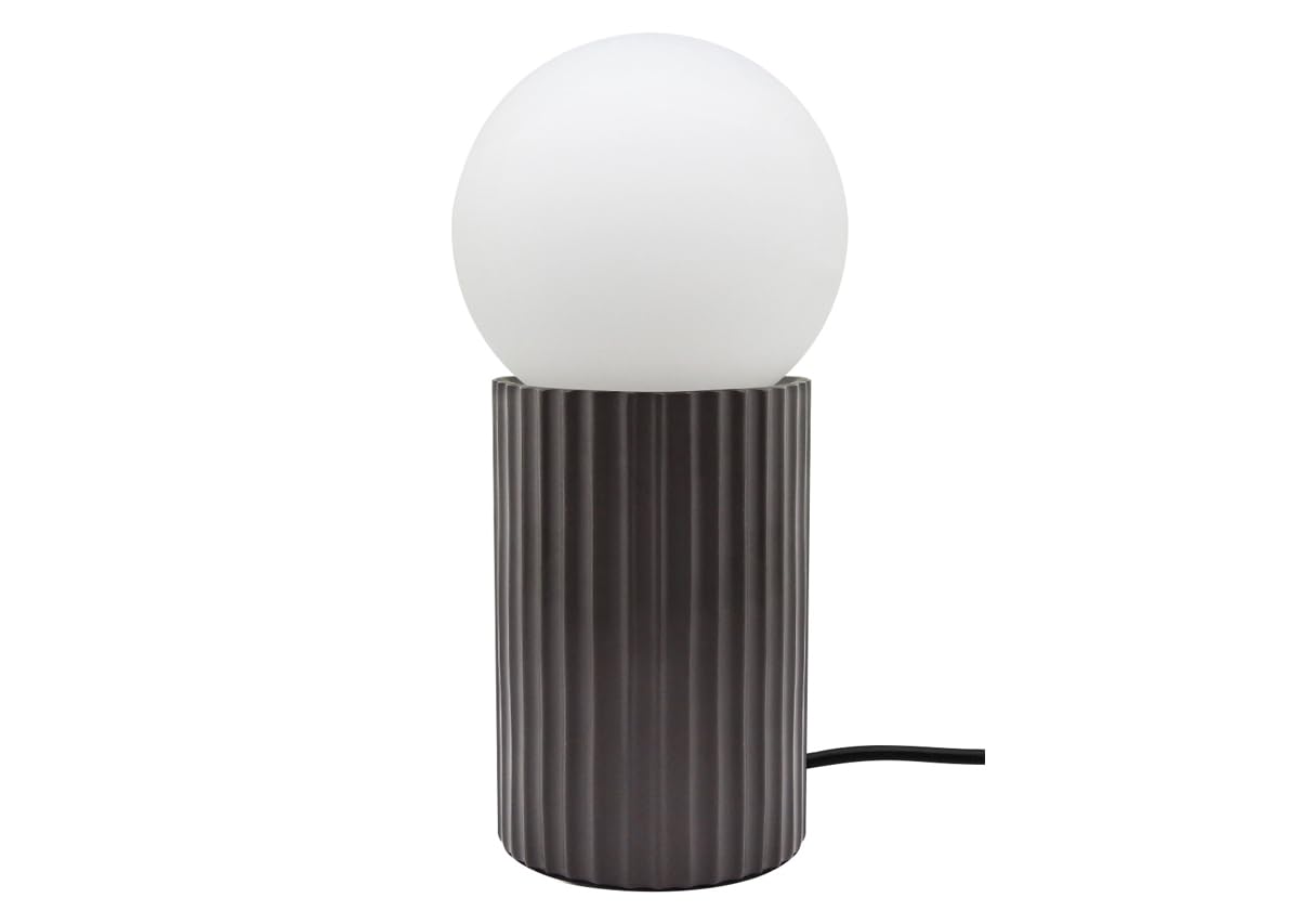 Long Life Lamp Company Opal Modern Opaque Globe Desk Lamp Sphere Glass Table Lamp Bedside Light H3014