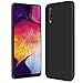 Produktbild Conie® Basic Backcove Hülle für Samsung Galaxy A50 / A30s, [ Microfaser Innenfutter ] Schutzhülle sturzsichere Hülle aus TPU Anti Fingerprint Rückschale, Galaxy A50 / A30s Case Schwarz