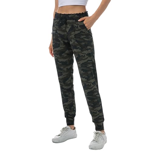 Image of Haowind Joggers for Women with Pockets Elastic Waist Workout Sport Gym Pants Comfy Lounge Yoga Running Pants
