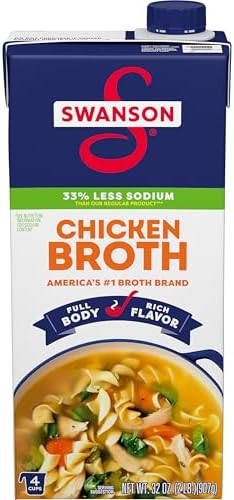 SWANSON S Natural Goodness Lower Sodium Chicken Broth, 32 oz Carton