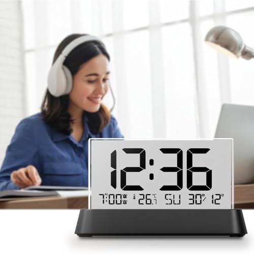 Reloj digital con higrómetro para controlar el clima interior en el hogar 7