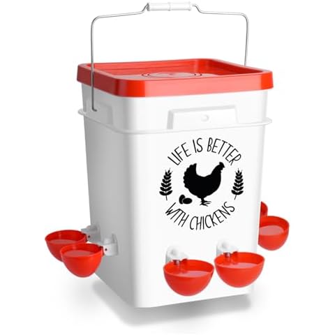 Tgeyd 5 Gallon Automatic Chicken Waterer Cover