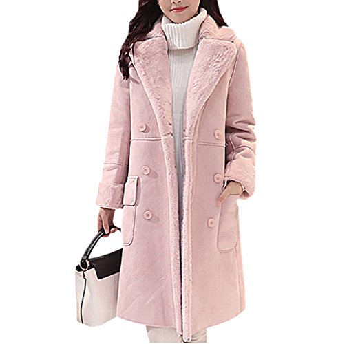 [美しいです] レディース コート スエード 折り襟