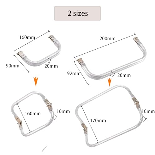 Set Aus 2 Häkeltaschenverschlüssen, U-Förmige Aluminiumtaschenverschlüsse, Taschenverschluss Für Clutches - Diy-Zubehör Für Taschen Und Geldbörsen