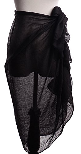 BYOS Womens Airy Crinkled Soft Lightweight Oversized Shawl Scarf in Solid Color4