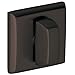 Baldwin 6762 Interior and Entrance Thumb Turn Lock with Backplate for 3" Doors, Oil Rubbed Bronze