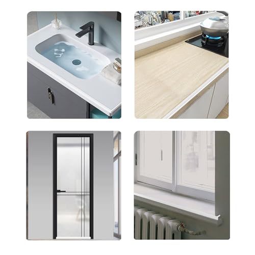 Tkekruh Splash Protection Strip Shower, Self-Adhesive Shower Seal Splash Protection, Silikon Wasserstopper Dusche Schwallschutz, Rahmenlose Duschschwelle Wassersperre Dusch Boden（Durchsichtig, 2 m）