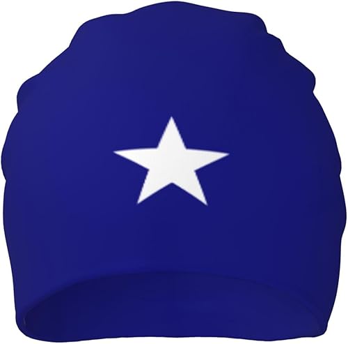 Bonnie Blue Flag Beanie Hat for Men Women Warm Soft Polyester Knit Skull Cap Unisex Winter Hat Cuffed Beanie