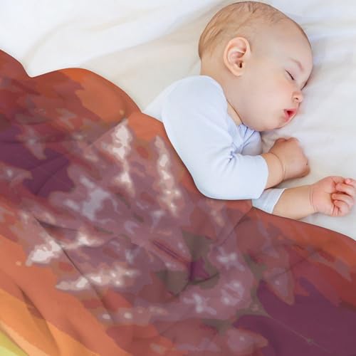 Couverture polaire coucher de soleil pour cocooning sur canapé 127x178 - 8