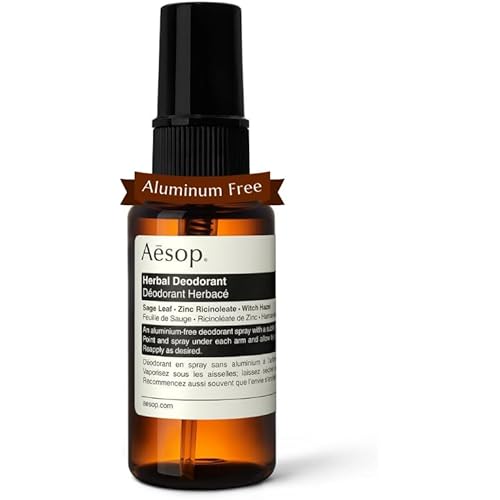 Aesop Aluminum Free Herbal Deodorant Spray for Women & Men | Sage Leaf and Zinc to Reduce Odor and Bacteria + Witch Hazel Soothes Skin | Vegan & Cruelty-Free | 1.7 oz