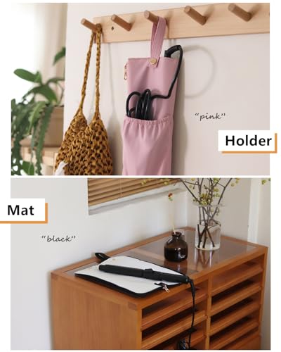 image for Lifeplus Holder & Mat for Hot Tools, Curling Iron Flat Iron Heat Resis