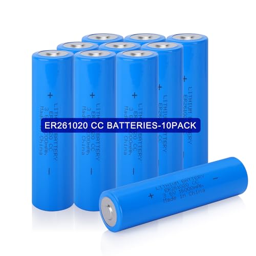 kunying 10 Pack ER261020 3.6V 16Ah Lithium Thionyl Chloride